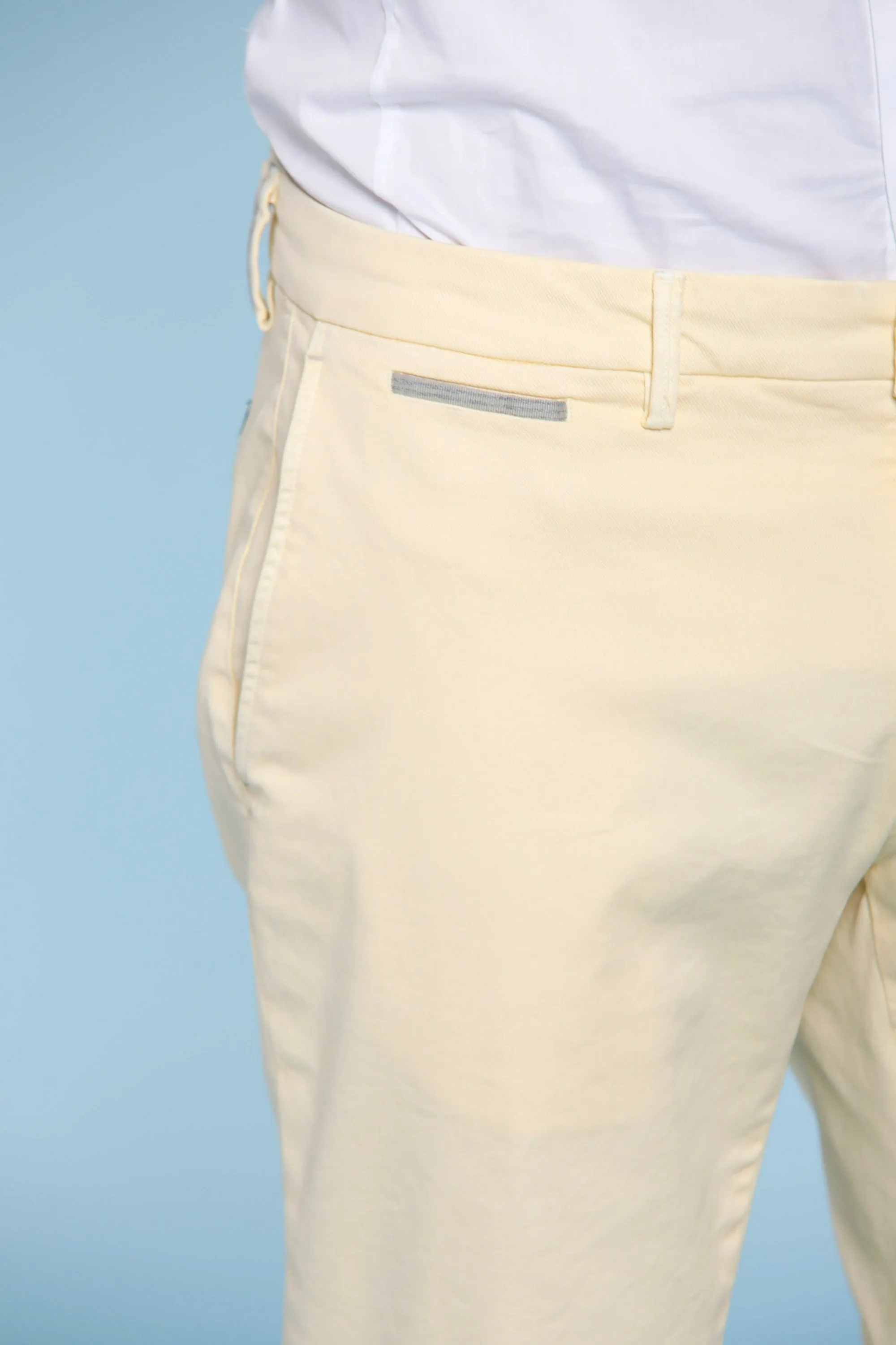 Forte dei Marmi Stripes pantalone chino uomo in tricotina extra slim fit