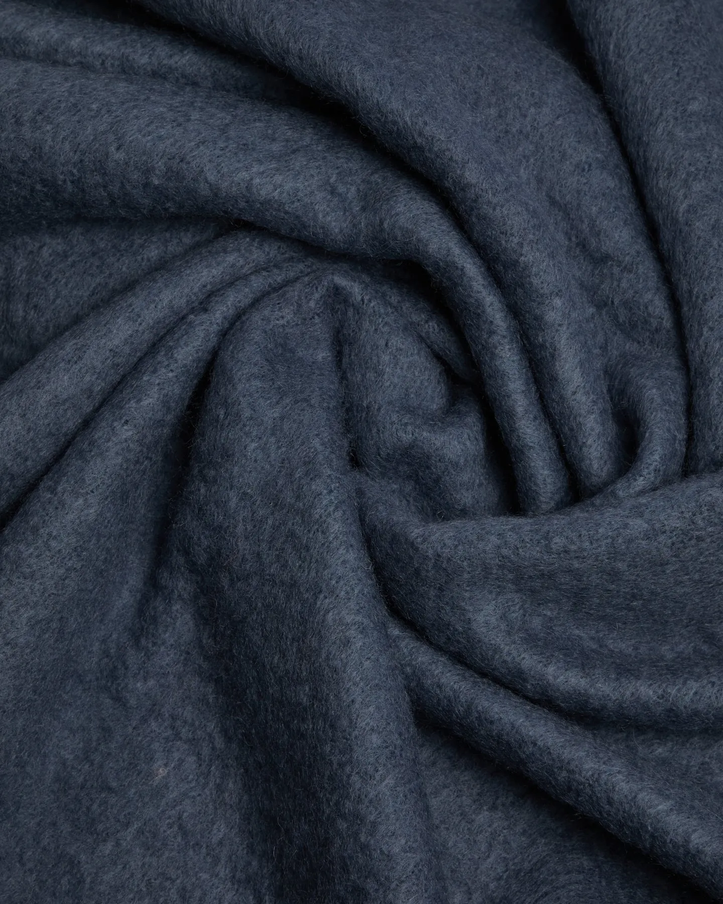 Premium Hague Blue Mohair Throw Blanket from Foxford