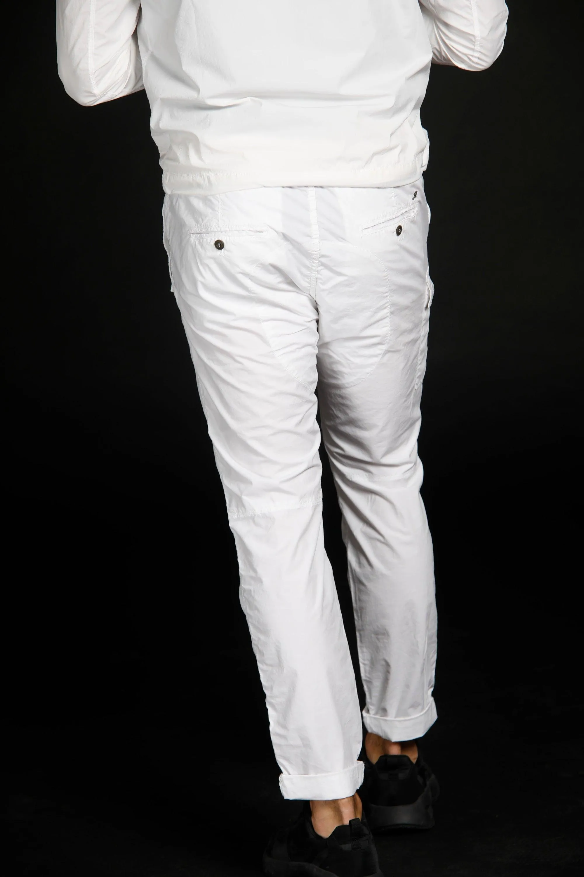 George pantalone cargo uomo in tela paracadute Logo edition carrot fit