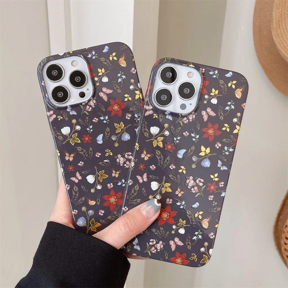 Grex Floral Prints Slim Shockproof iPhone Case