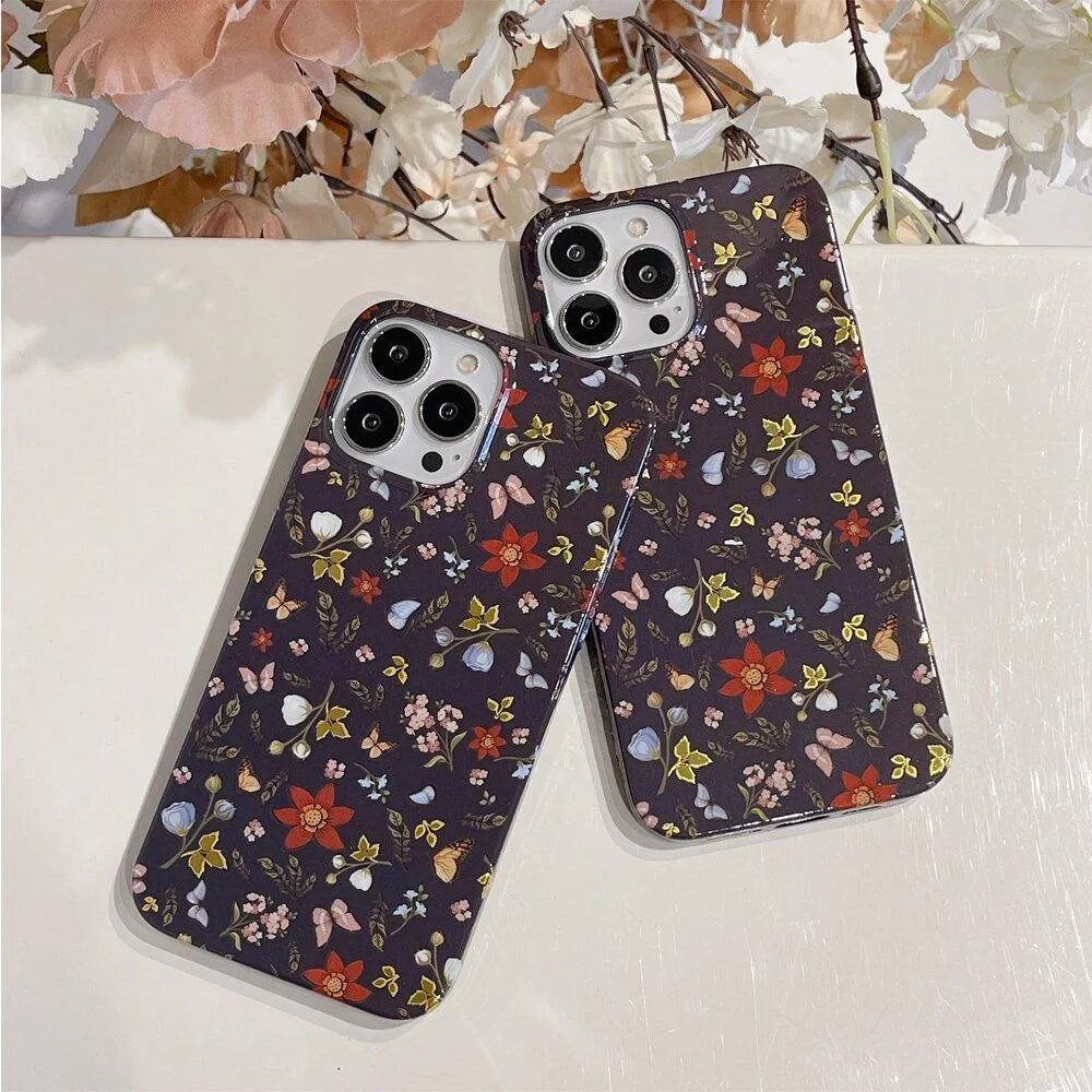 Grex Floral Prints Slim Shockproof iPhone Case