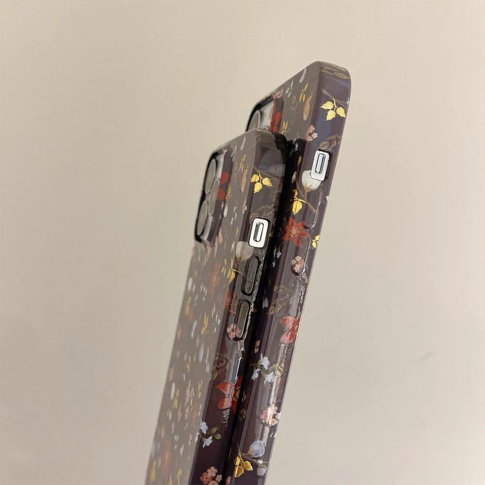 Grex Floral Prints Slim Shockproof iPhone Case