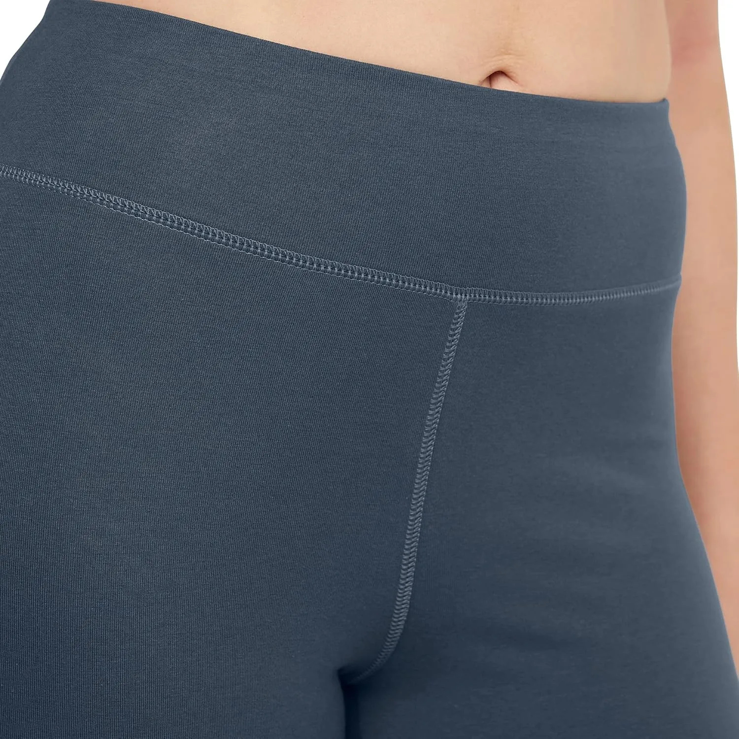 Hanes Women's Originals Cotton Stretch High Rise Bike Shorts