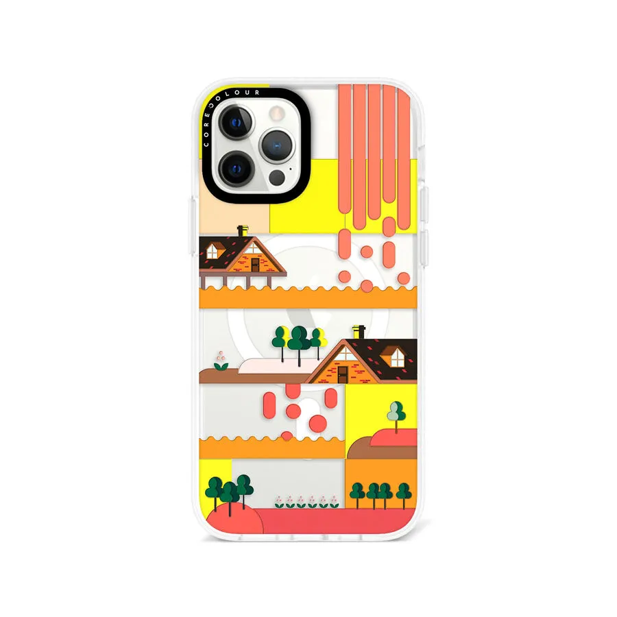 iPhone 12 Pro Max Sunset Cottage Phone Case MagSafe Compatible