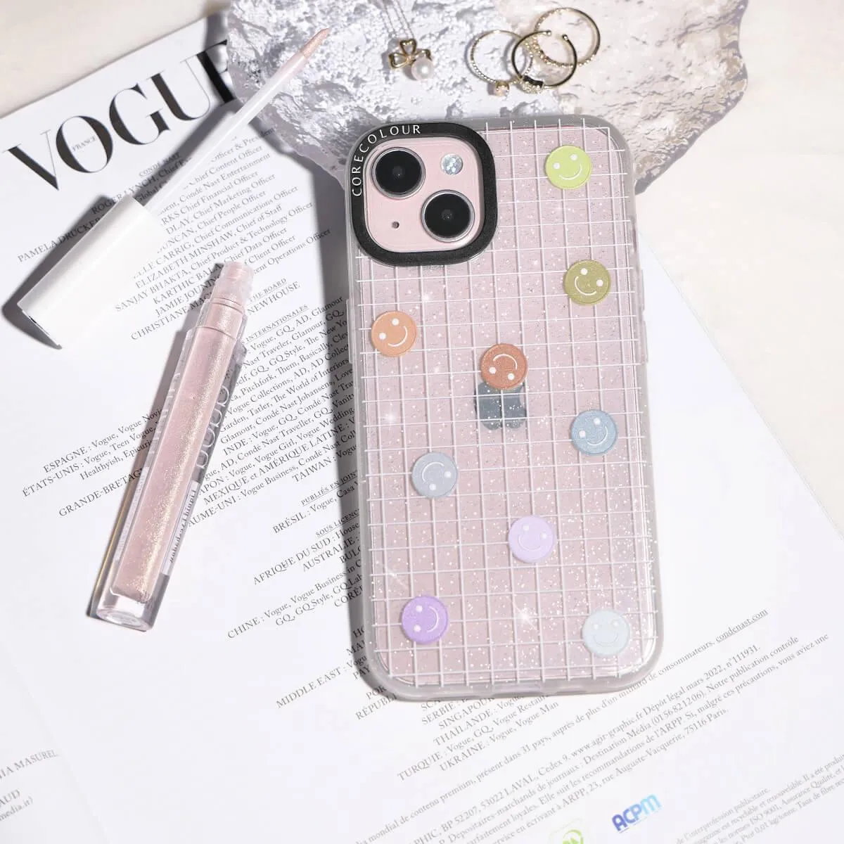 iPhone 12 School's Out! Smile! Glitter Phone Case