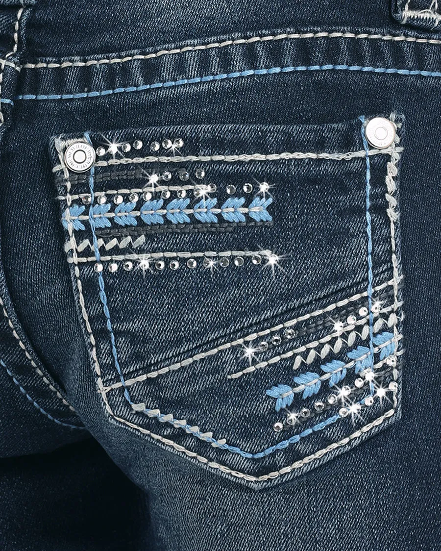 Kid's Embroidered Skinny Jeans