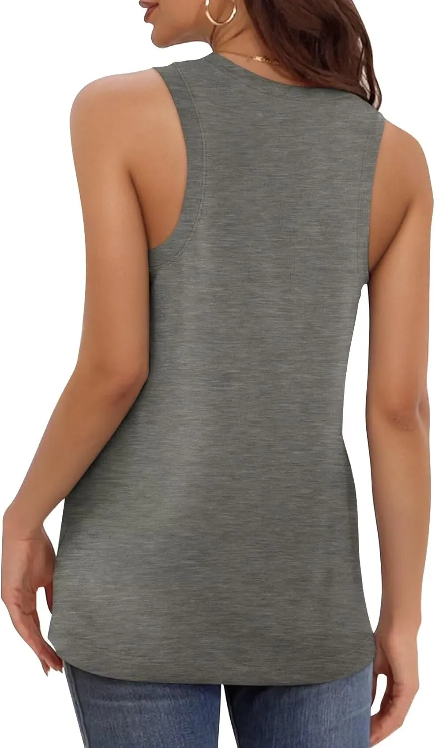 KKJ 3 Pack Womens Tank Tops 2025 Summer Beach Vacation Outfits V Neck Loosefit Sleeveless Casual Cruise Shirt Fashion Clothes