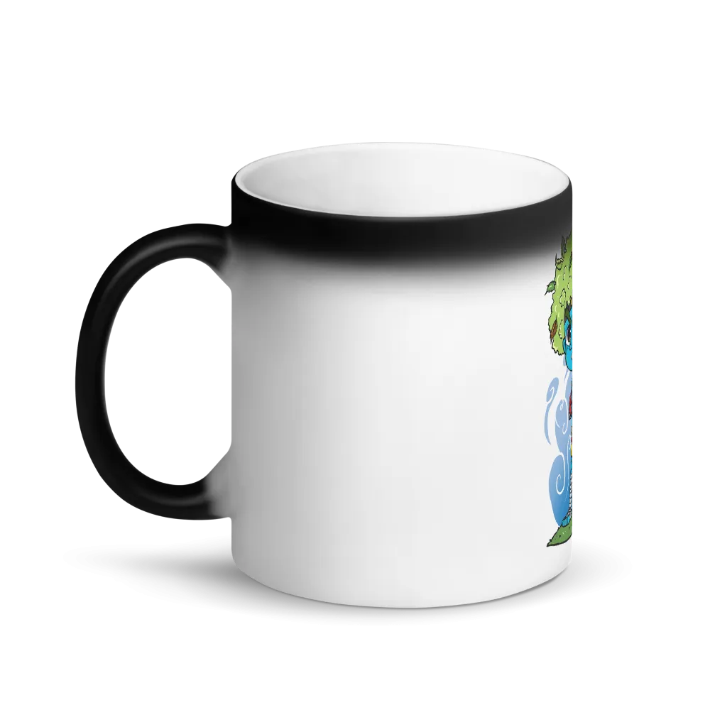 LAZE KUSH Sip Sum Matte Black Magic Mug