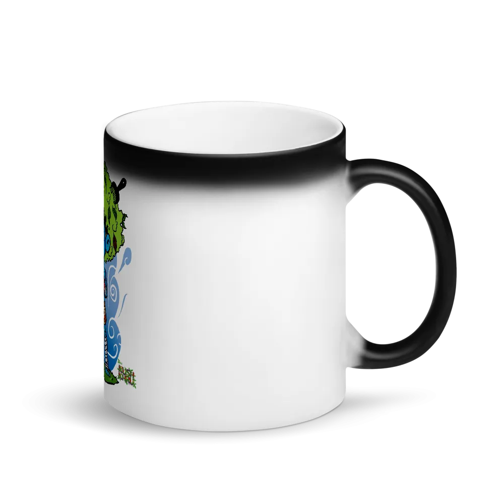 LAZE KUSH Sip Sum Matte Black Magic Mug