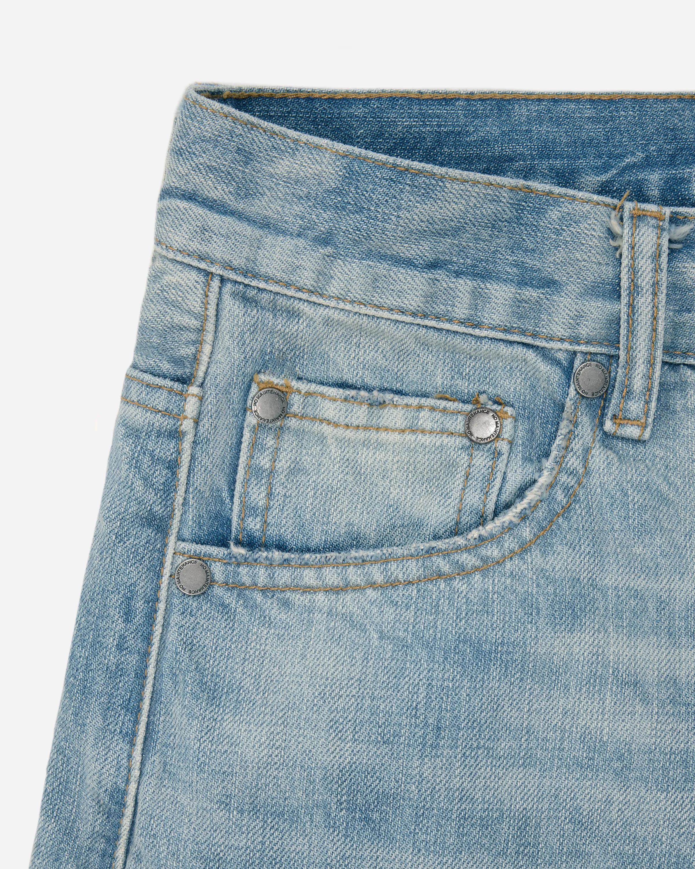 Japanese Baggy Light-Wash Denim Jeans