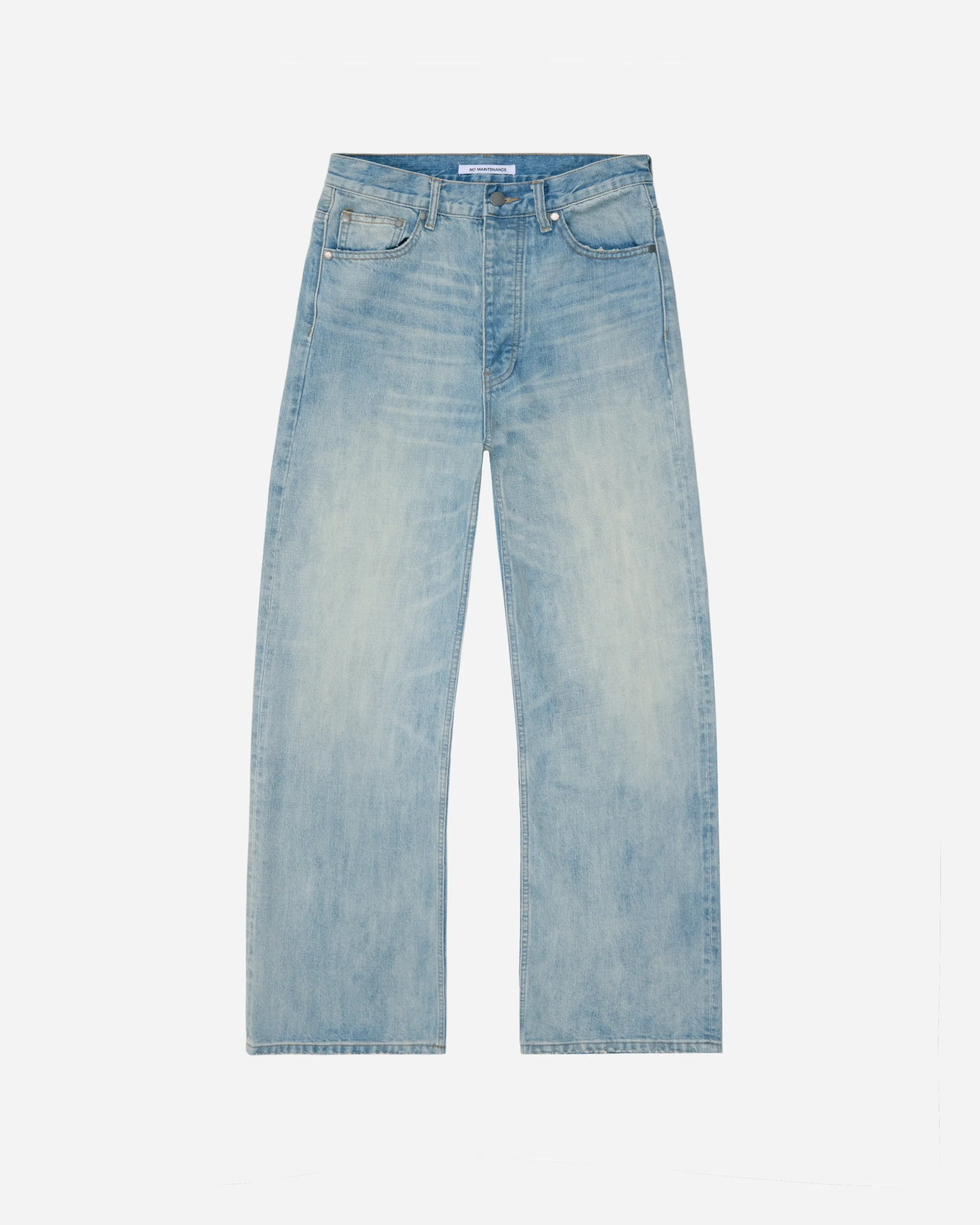 Japanese Baggy Light-Wash Denim Jeans