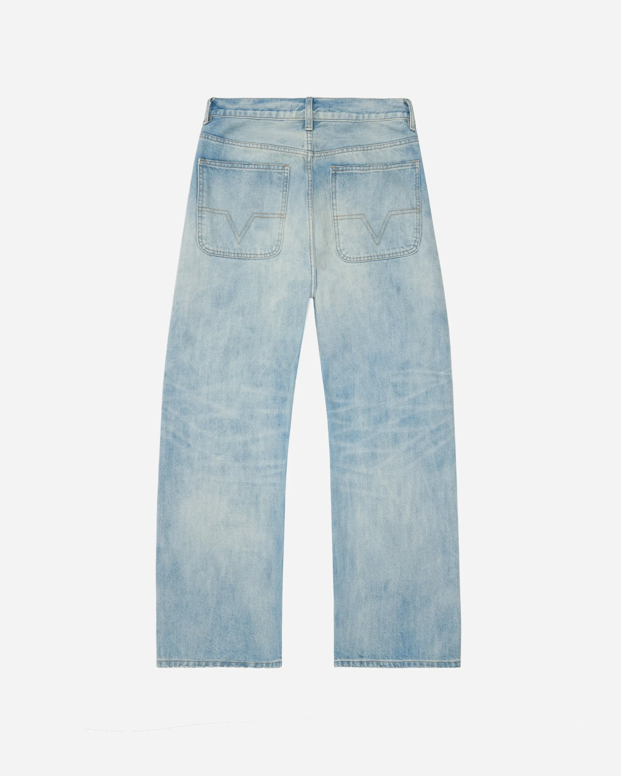 Japanese Baggy Light-Wash Denim Jeans