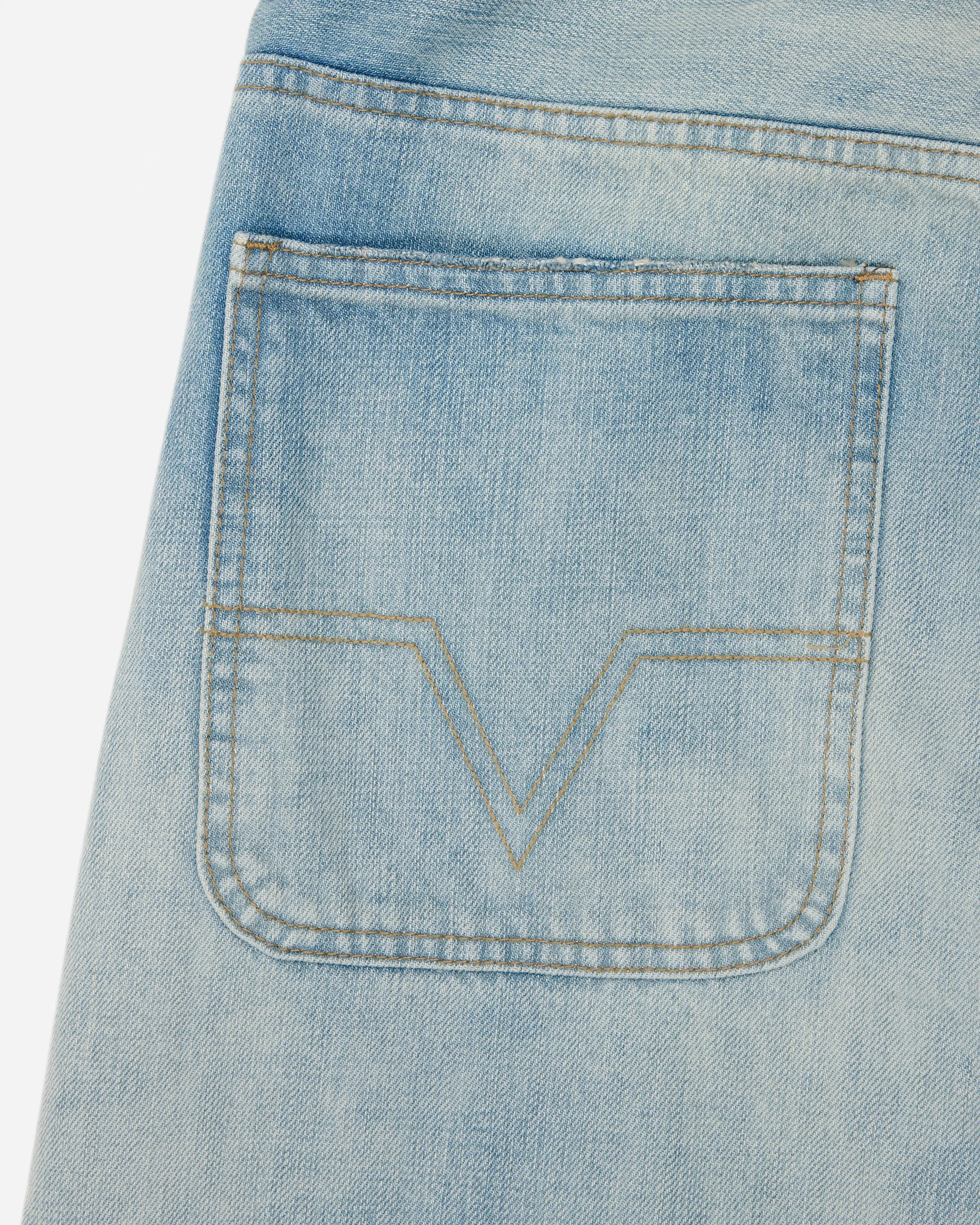 Japanese Baggy Light-Wash Denim Jeans