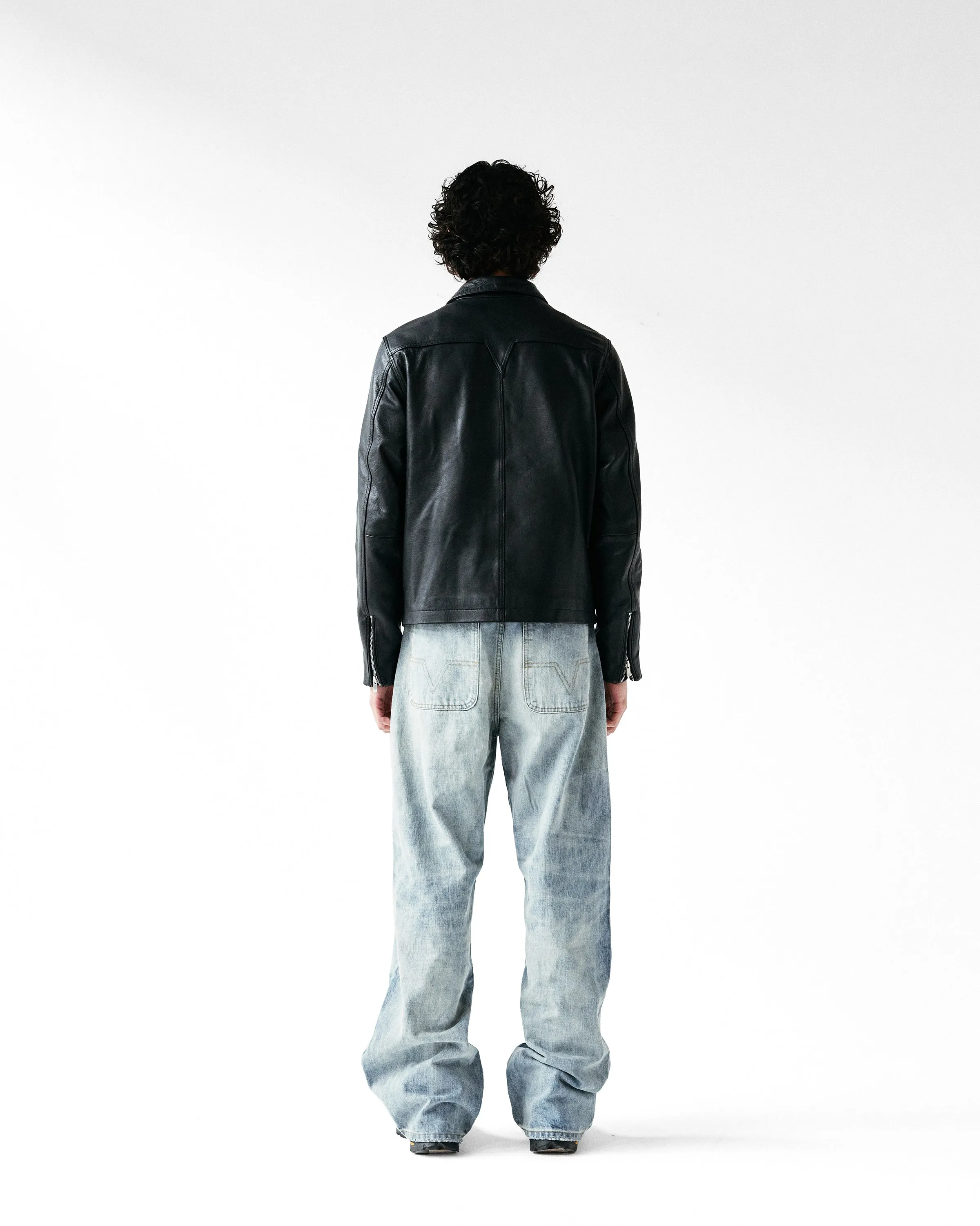 Japanese Baggy Light-Wash Denim Jeans