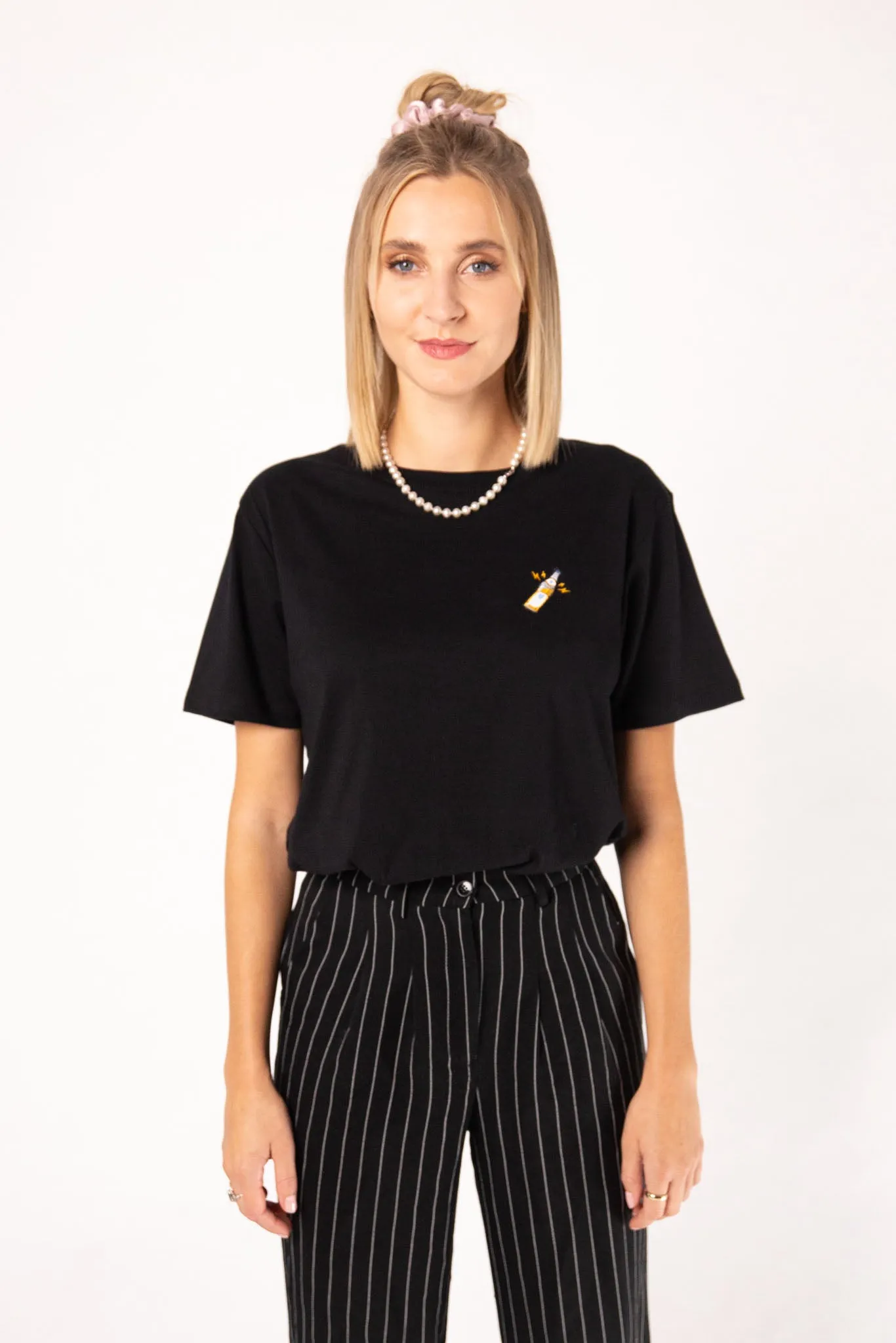Mate | Besticktes Frauen Oversized Bio Baumwoll T-Shirt