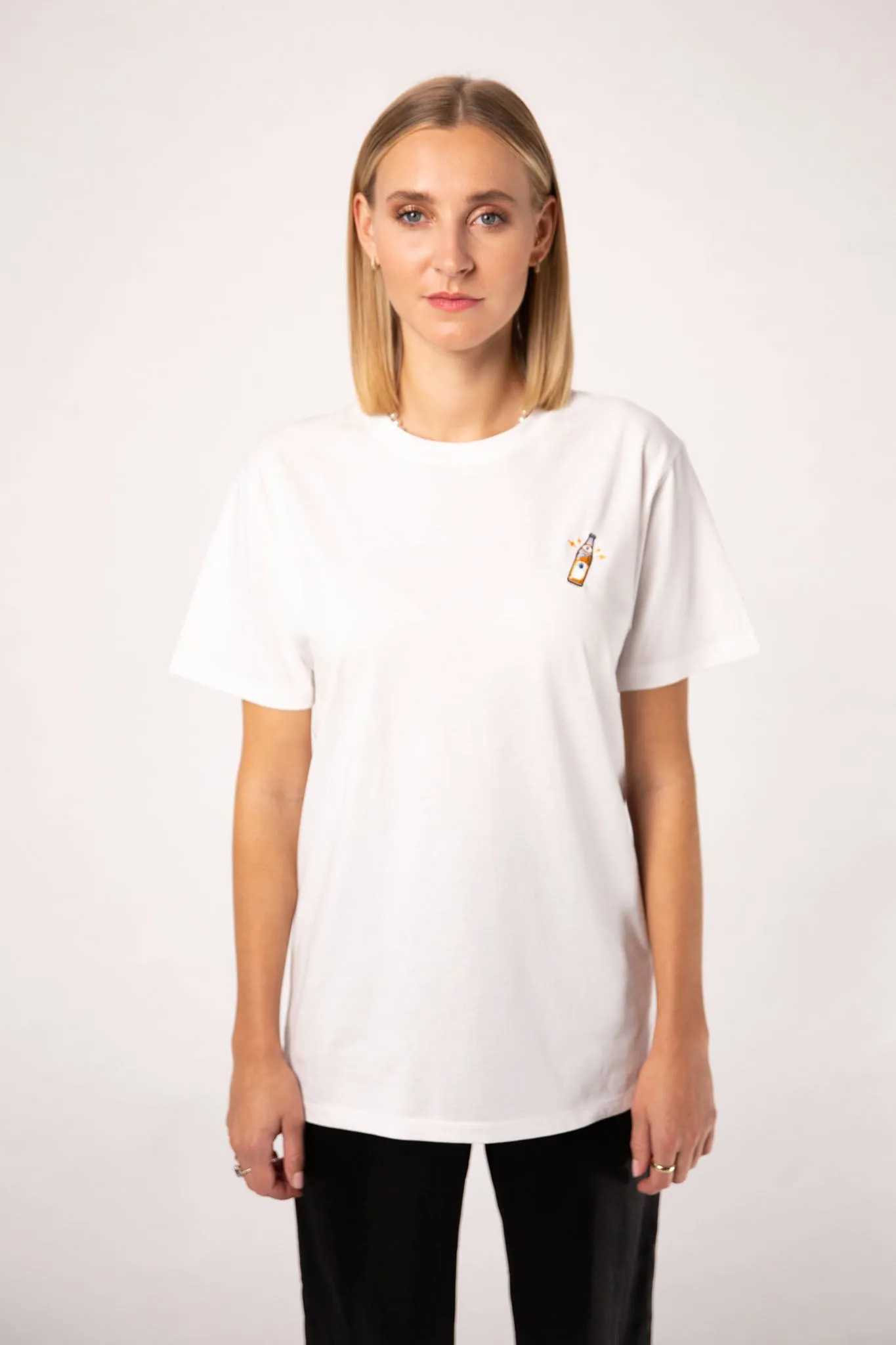 Mate | Besticktes Frauen Oversized Bio Baumwoll T-Shirt