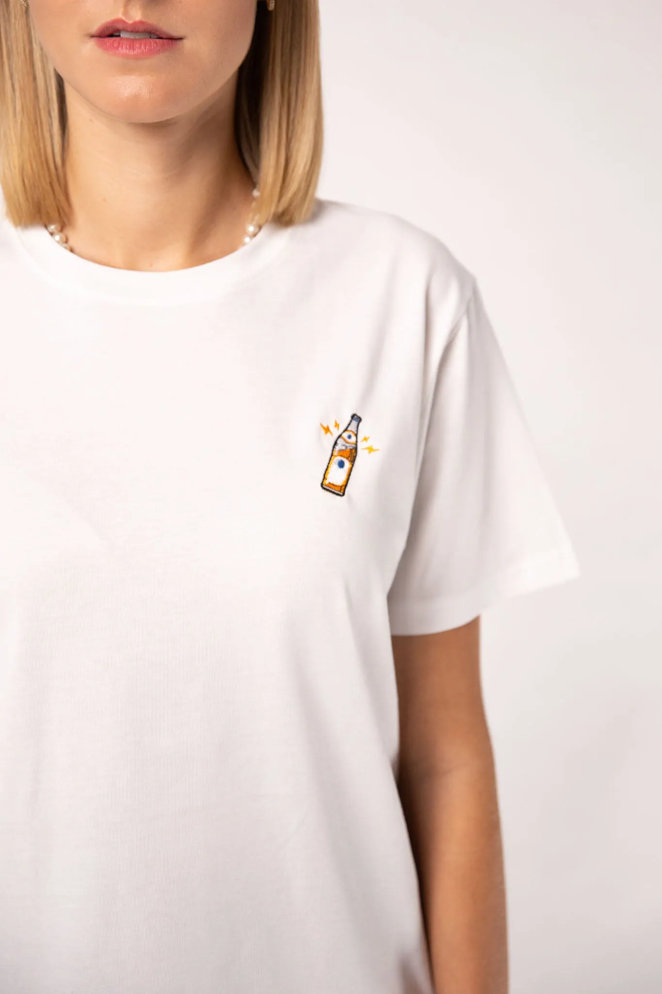 Mate | Besticktes Frauen Oversized Bio Baumwoll T-Shirt