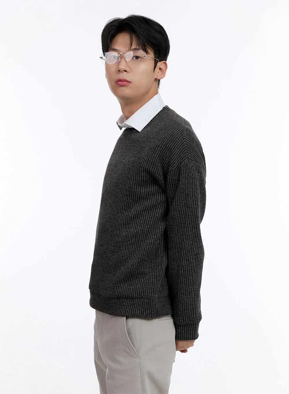 Men's Cable Knit Sweatshirt IG427