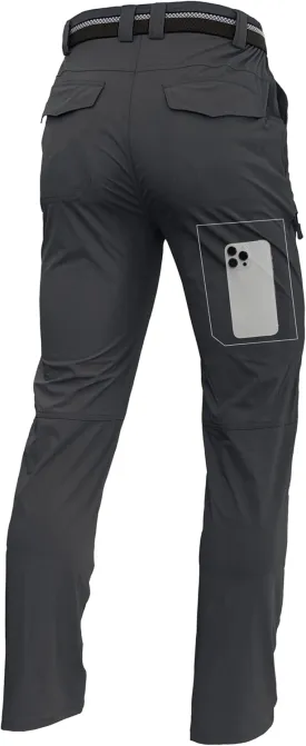 Men's Lightweight Hiking Cargo Pants Waterproof Quick Dry Travel Fishing Climbing Work Outdoor Pants