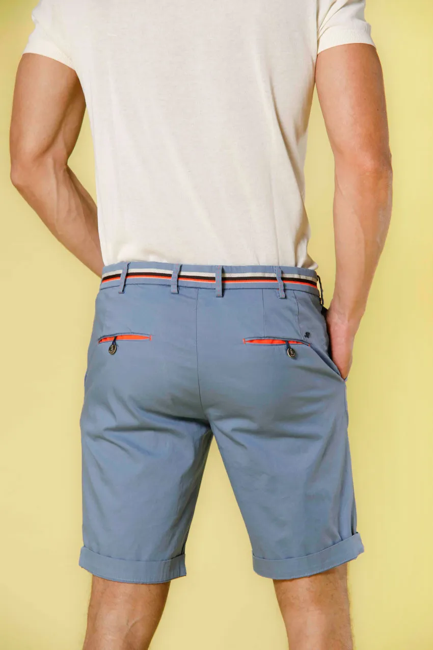 Milano Start bermuda chino uomo in raso stretch slim