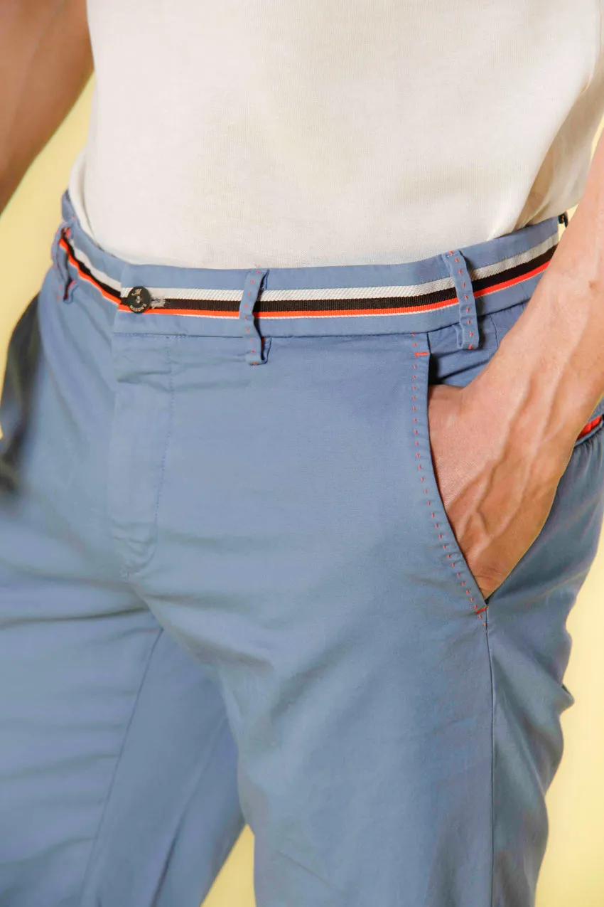 Milano Start bermuda chino uomo in raso stretch slim