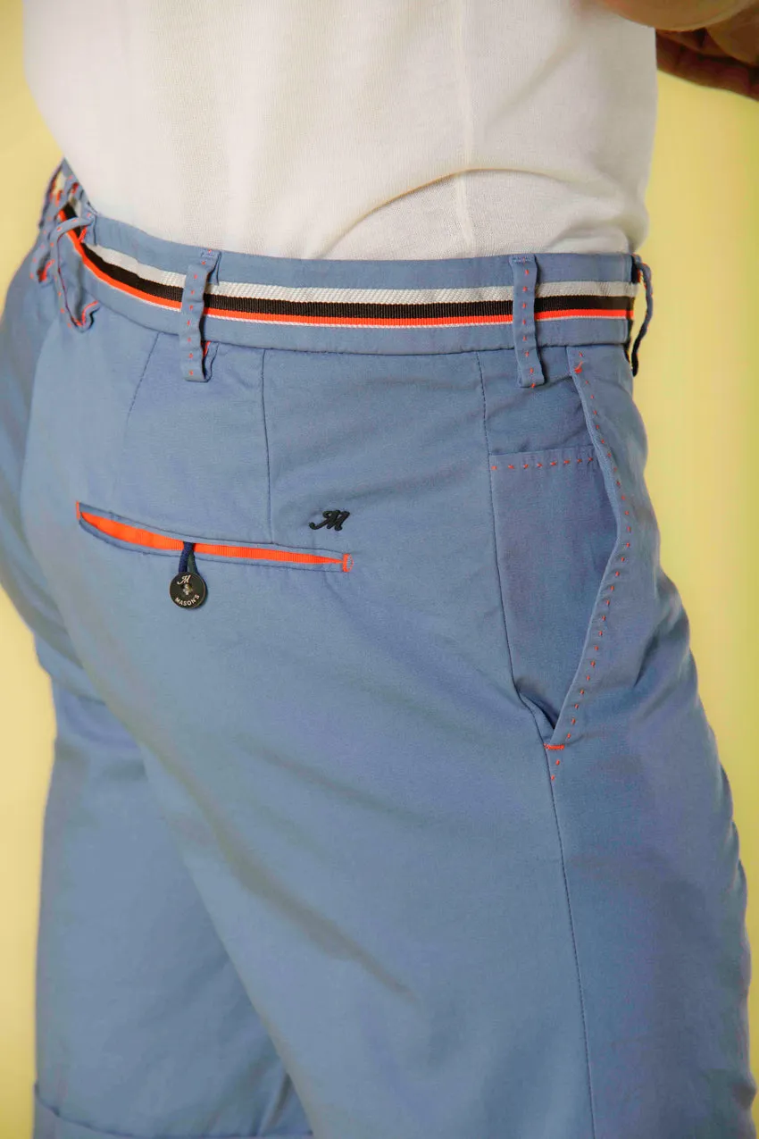 Milano Start bermuda chino uomo in raso stretch slim