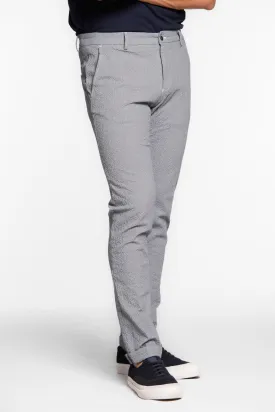 Milano Style pantalone chino uomo in seersucker extra slim fit
