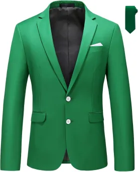 MOGU Men's Slim Fit Sport Coat Blazer Casual Formal Suit Jacket for Party Business Wedding Prom and Homecoming