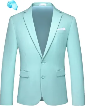 MOGU Men's Slim Fit Sport Coat Blazer Casual Formal Suit Jacket for Party Business Wedding Prom and Homecoming