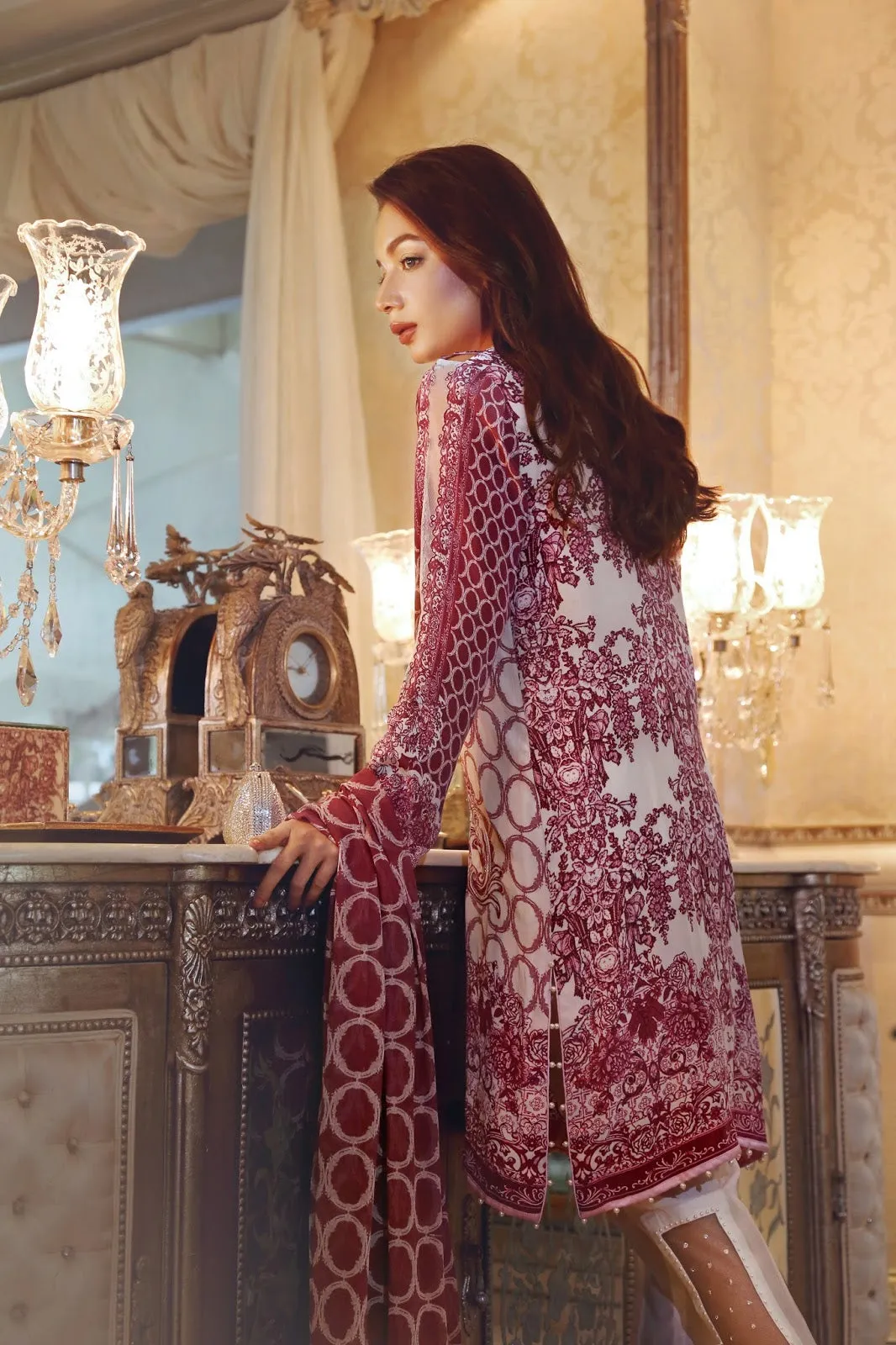 Noor by Saadia Asad Silk Collection - Orchard Bliss - 02