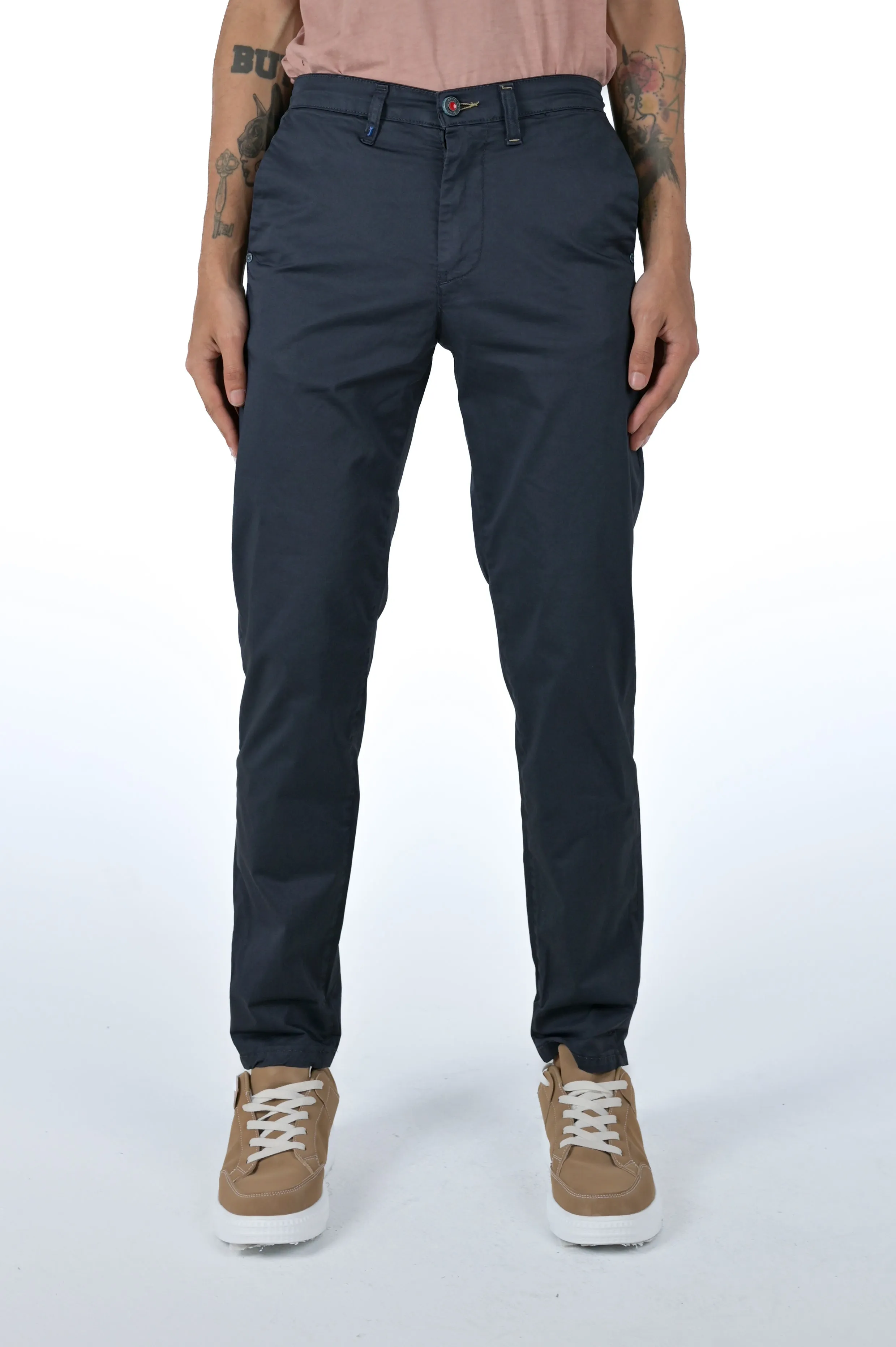 Pantaloni slim Sonic Raso Blu SS24