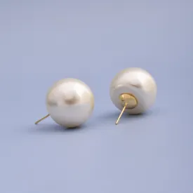 Pearl Ball Minimal Stud Earrings