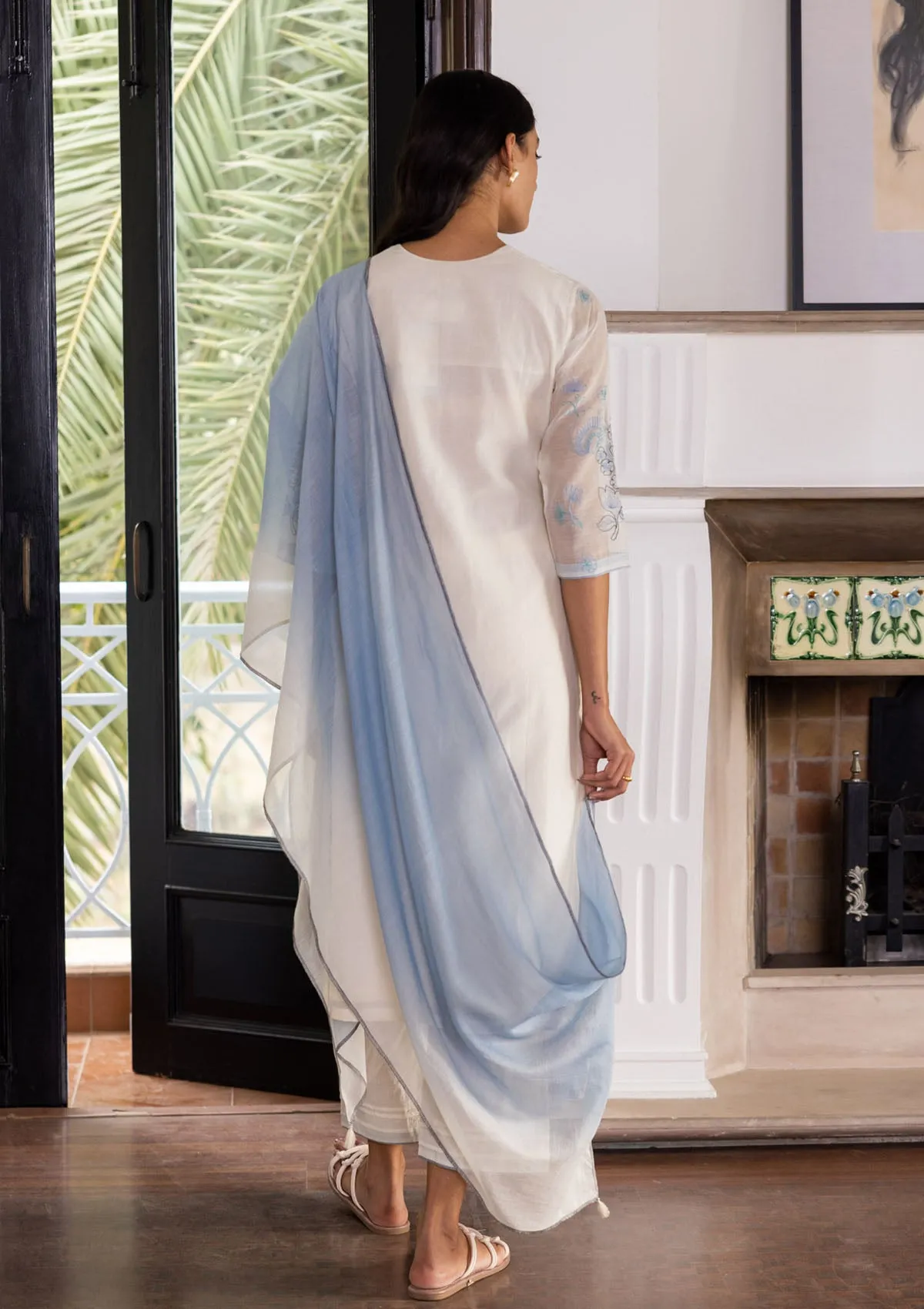 Pearl Embroidered Kurta