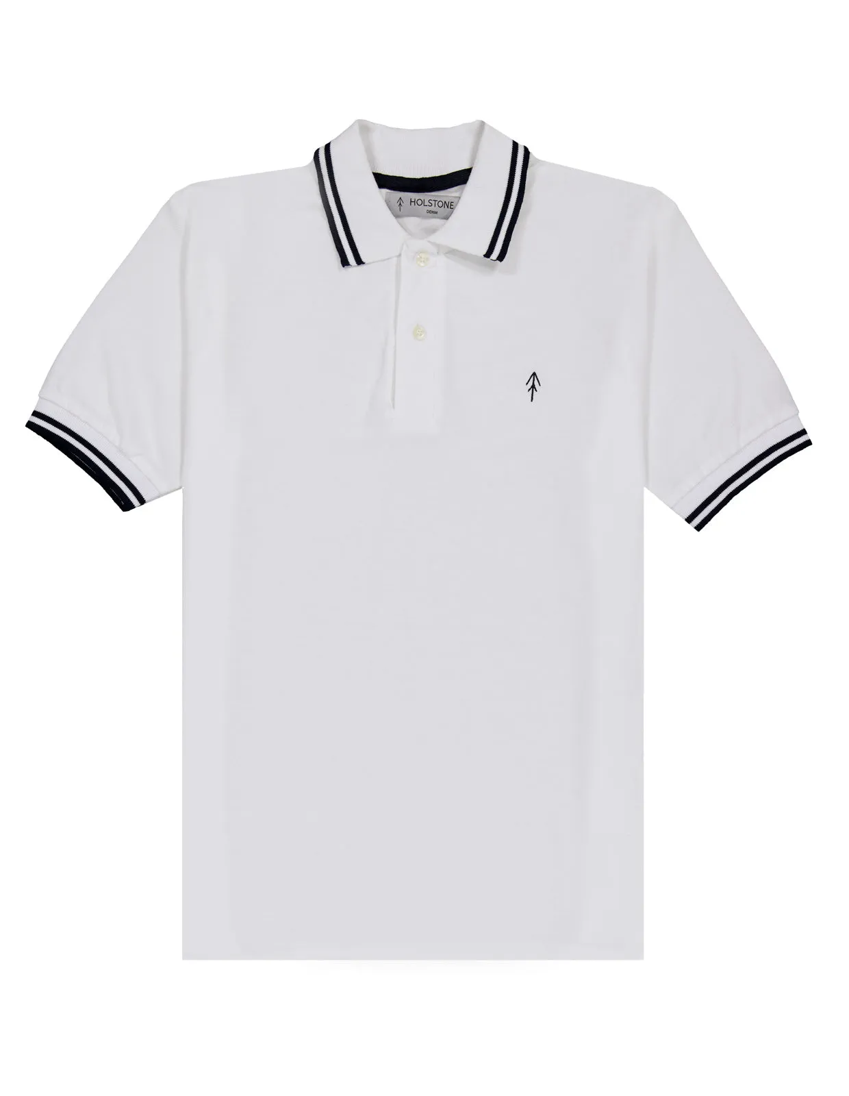 Playera Polo Holstone Slim Fit - White
