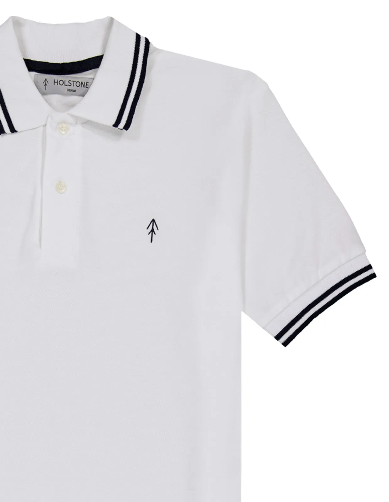Playera Polo Holstone Slim Fit - White
