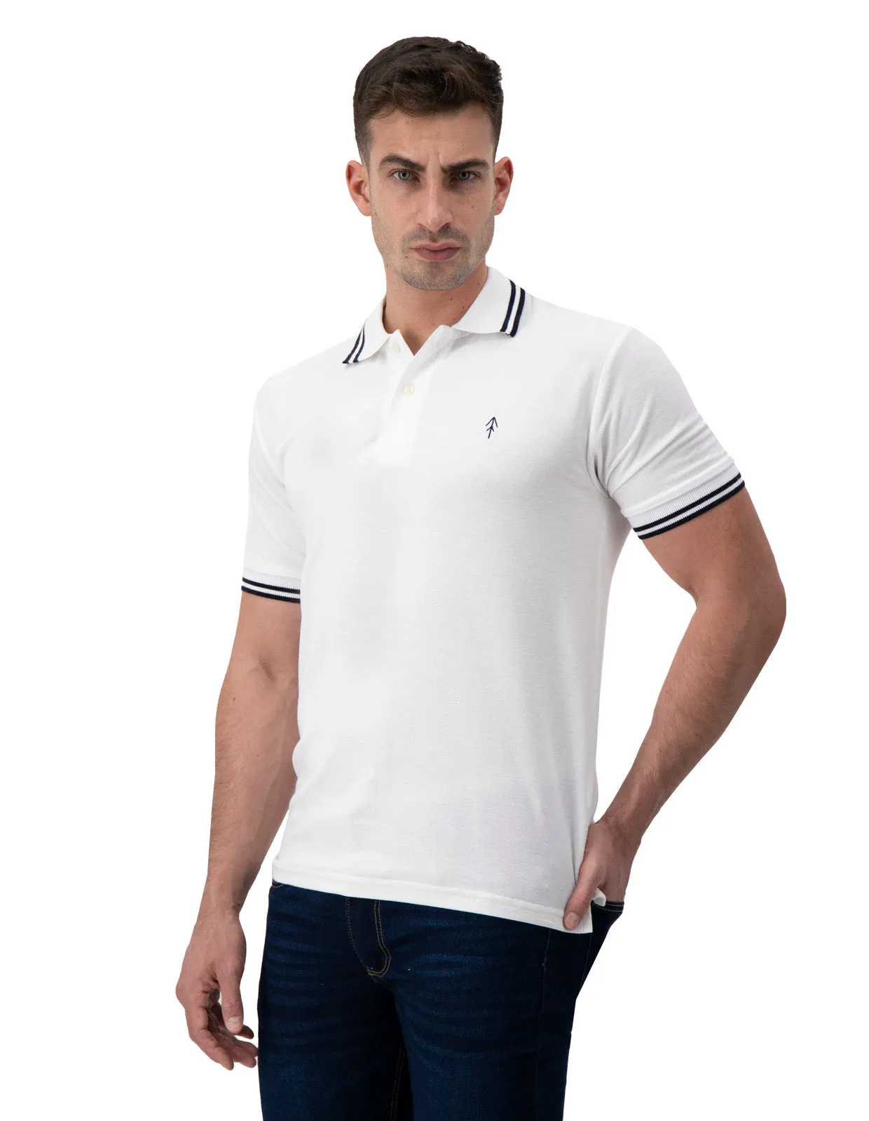 Playera Polo Holstone Slim Fit - White