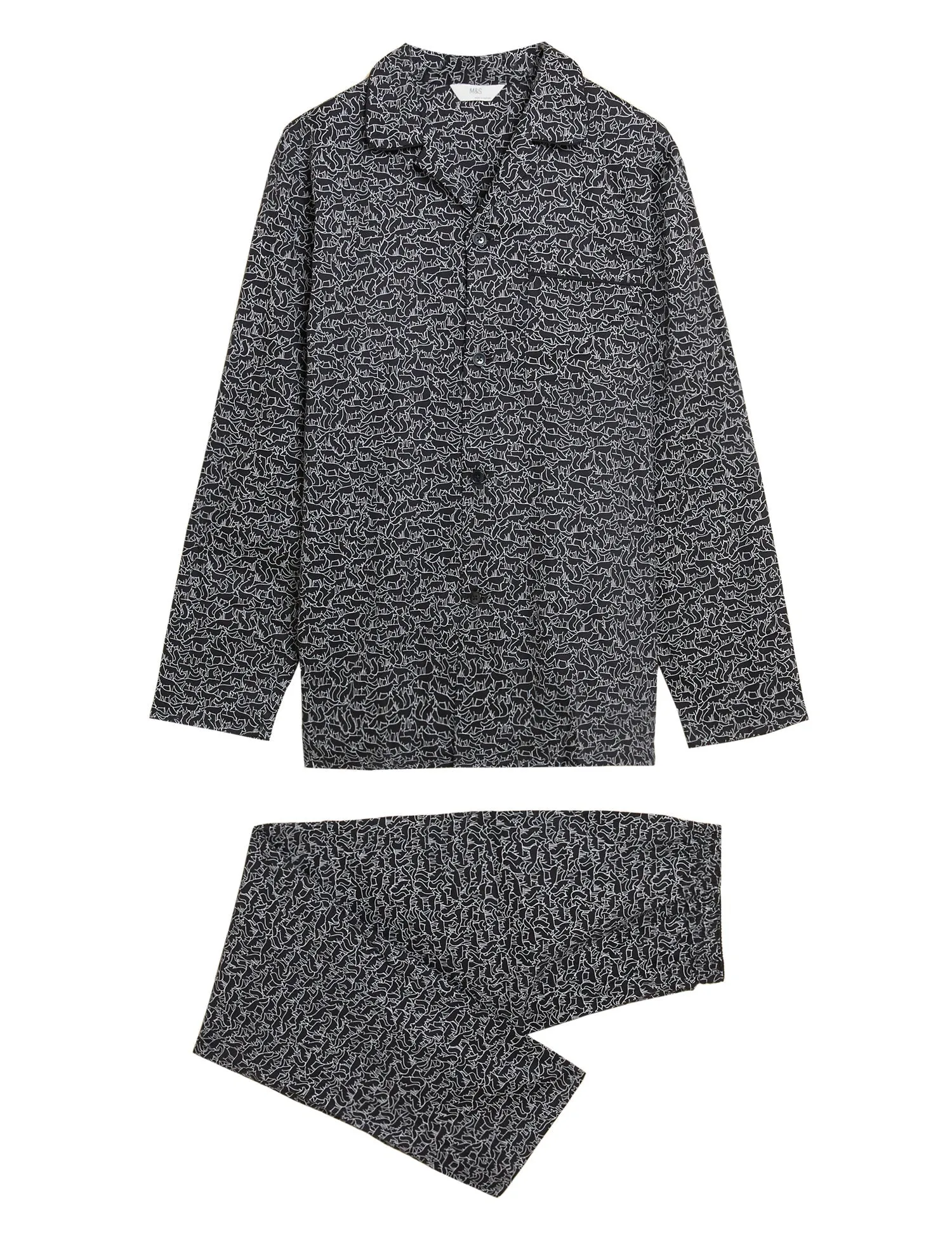 Pure Cotton Fox Print Pyjama Set