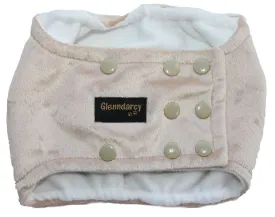 Sahara Minkie Plush Dog Belly Band - Poppers