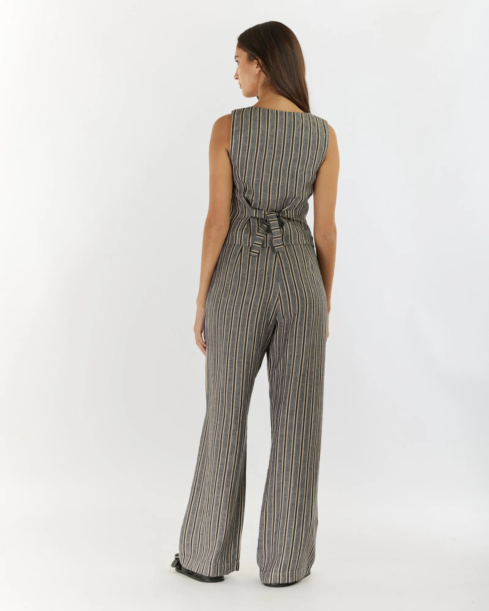 Set Sail Linen Stripe Vest