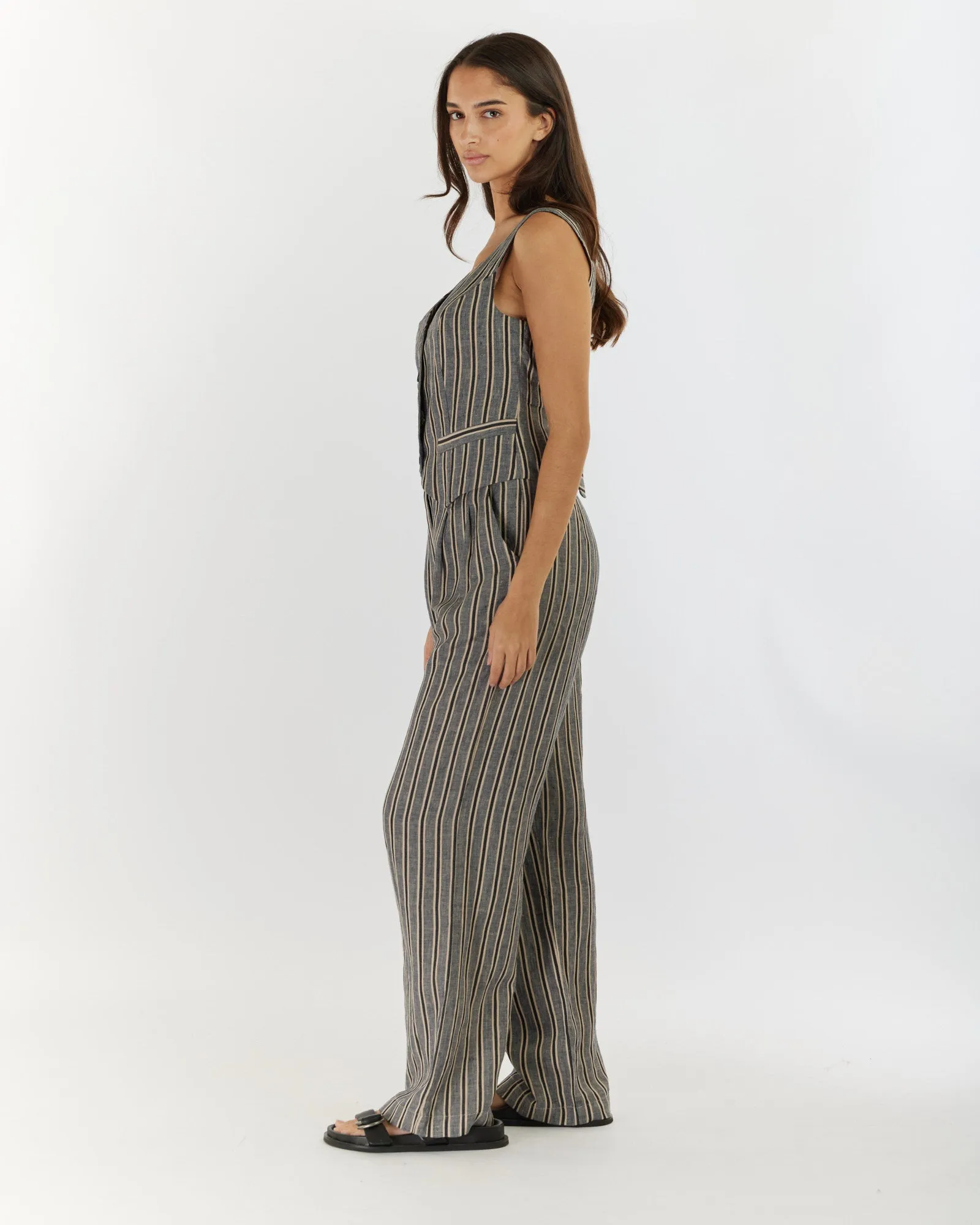 Set Sail Linen Stripe Vest