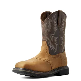 Sierra Steel-Toe Wide Square Toe Work Boot Aged Bark