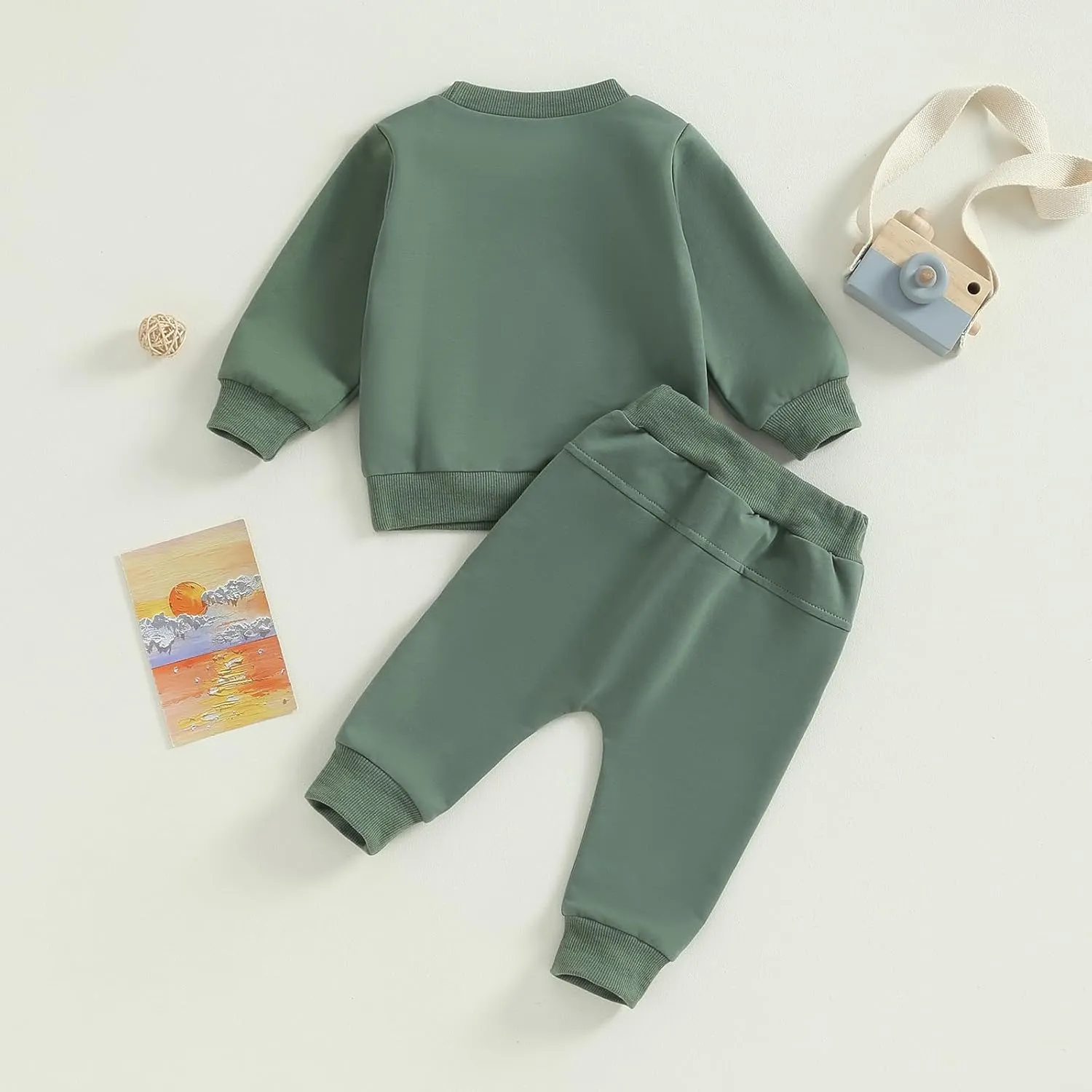 Tiaham Baby Boy Clothes Girl Outfits Fashion Sweatshirt Sweat Pant Kids Toddler Tops Pant Sets
