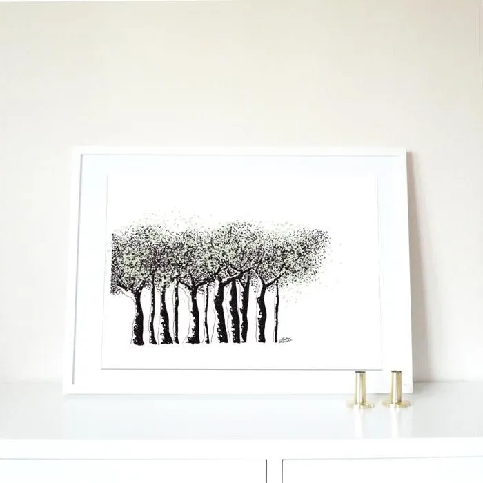 Trees (A4) Art Print