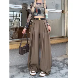 Uniwim work outfits women Fall 2024 This Year Popular Popular Loose High Waist Wide Leg Suit Pants Women's Casual Mopping Long Pants
